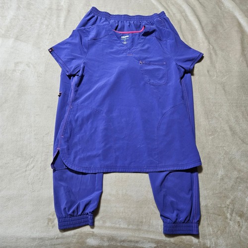 Scrub set purple berry - purple, v-neck