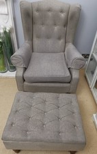 HSL Chair Fireside Glenmore Premium Range Matching Ottoman Available VGC