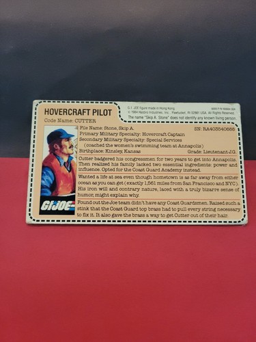 Vintage hasbro joe - joe, uncut
