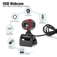 480P HD Webcam USB Computer Web Camera For Laptop Desktop PC With Microphone