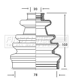 First line front - outer, boot