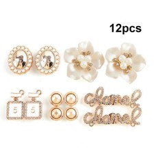 12x Trendy Bling Rhinestone