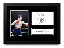 Barry McGuigan Signed A4 Framed Photo Display Autograph Boxing Signature w/COA