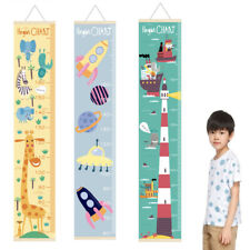 Wooden Cartoon Kids Growth Height Chart Ruler Children Room Decor Wall Hanging