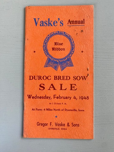 Vintage duroc bred sow - vintage,