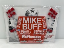 Rare ZeroNine BMX Racing Mike Buff Airflow Stadium Number Plate Red USA 67/100