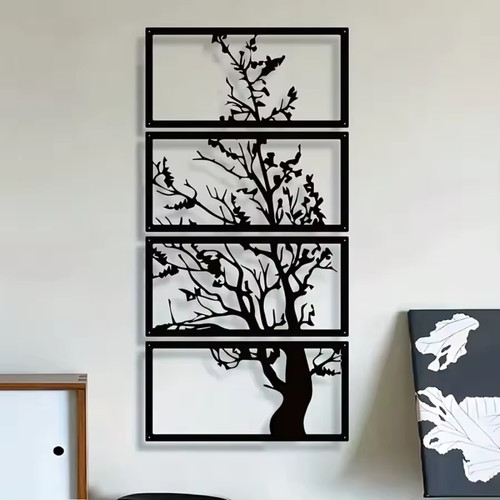 4pcs elegant abstract art - 4pcs, tree