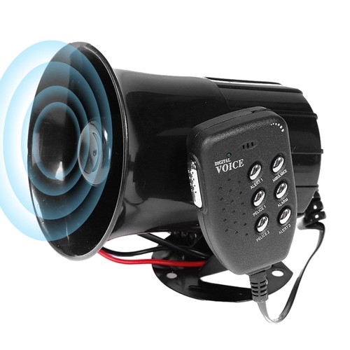 Car horn loud speaker police - car,