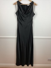 Six Stories Black Satin Cowl