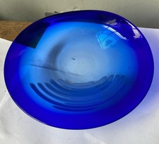 Large Freeform Glass Bowl By