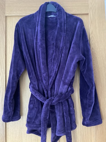 Purple bed jacket - m&s, dressing
