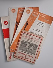 4 SWANSEA TOWN HOME PROGRAMMES. 1961-1966.