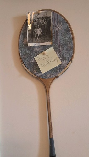 Vintage upcycled badminton - upcycled,