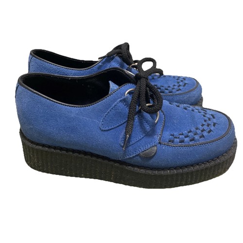 Blue suede underground - blue, lace