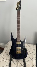 Ibanez RG421HPAH With Hard Shell Case, Blue Wave Black, Dimarzio Pickups