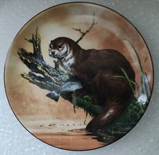 Wedgwood Collectors Plate OTTER AT DUSK from THE WATER'S EDGE series