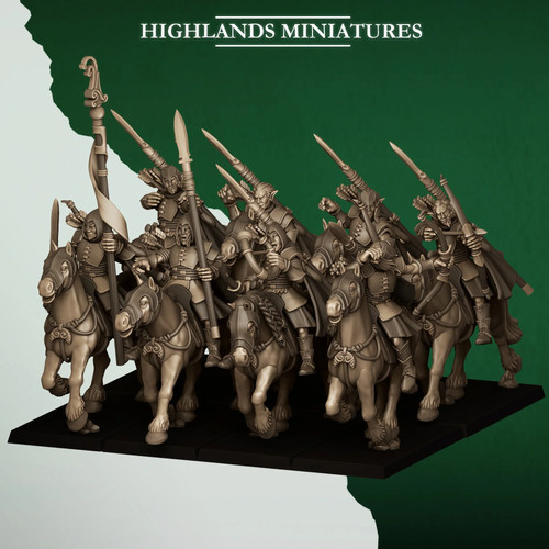 Mounted feral archers 32mm - feral,