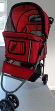 Red Pet Stroller For
