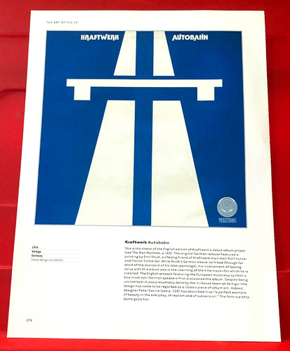 Kraftwerk autobahn album cover - kraftwerk,