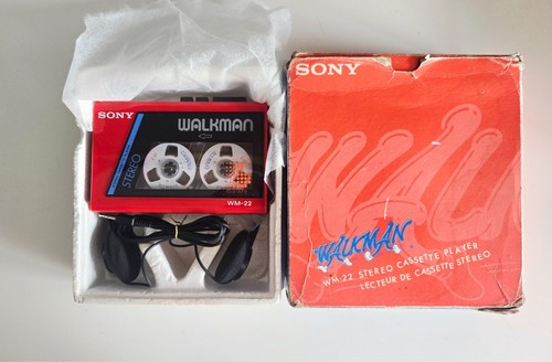 New red sony walkman 22 - sony, wm-22