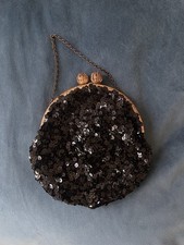 Vintage 1930s Silk And Sequin