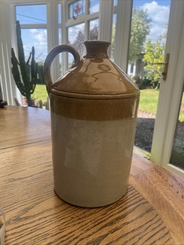 13inch stoneware flagon - stoneware,