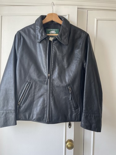 Black leather jacket - leather, roots