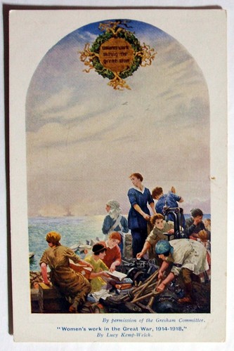 Postcard women work - women's,