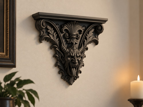 Baroque gothic ornate wall - gothic,