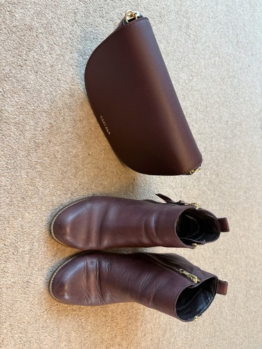 Carvela burgundy leather - leather, boots