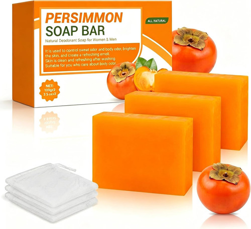 Pack persimmon soap bars - bars, for