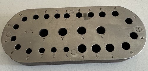 Drill bit alphabetical p - drill, a.p