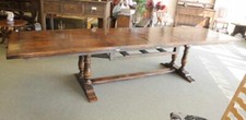 Oak extending refectory - oak, table