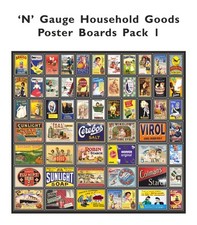 Model Railway Poster Advert Packs - N Gauge 2mm - Lots of Packs available