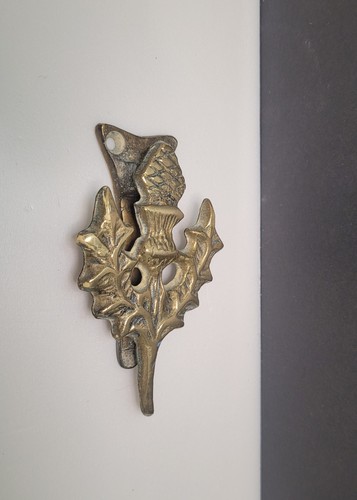 Vintage brass door knocker - brass,