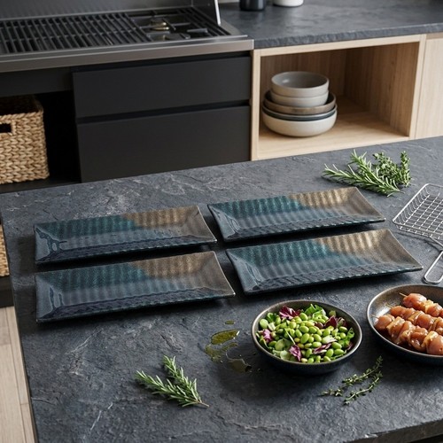 Rectangular melamine plates - rectangular,