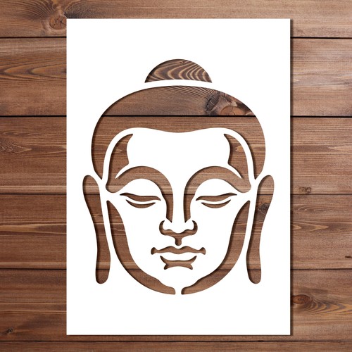 Buddha stencil a4 a3 - stencil,