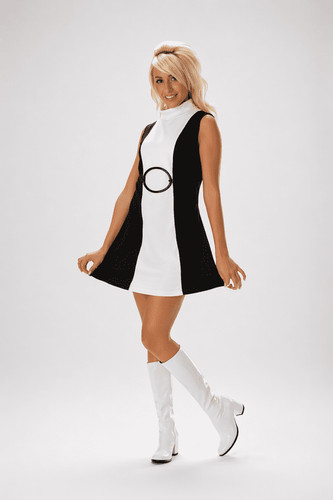 Ladies 60s 70s mod babe - babe, dress