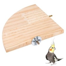 Wooden Material Parrot Perch Corner Cage Accessories  Pet Habitat