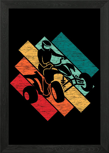 Quad bike framed wall - wall, art