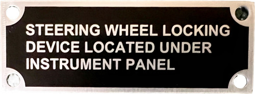 Notice sign for steering wheel - notice,