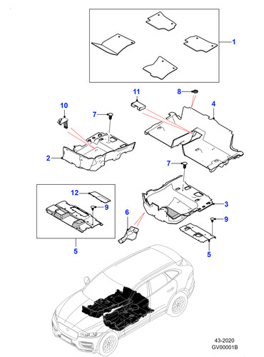 Jaguar carpet set - jaguar,