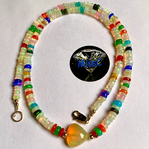 9ct gold ethiopian fire - 9ct, opal