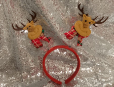 reindeer novelty Christmas headband bopper