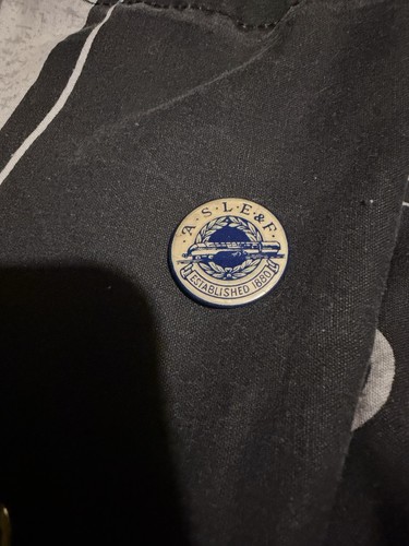 1930s aslef badge tin - aslef,