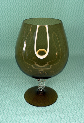 Vintage large brown glass - vintage,