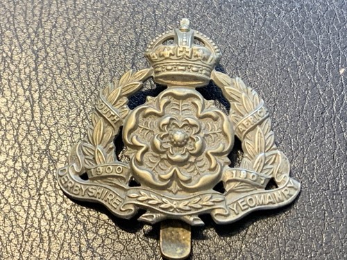 Derbyshire yeomanry cap badge - derbyshire,