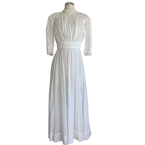 Antique edwardian white cotton - edwardian,