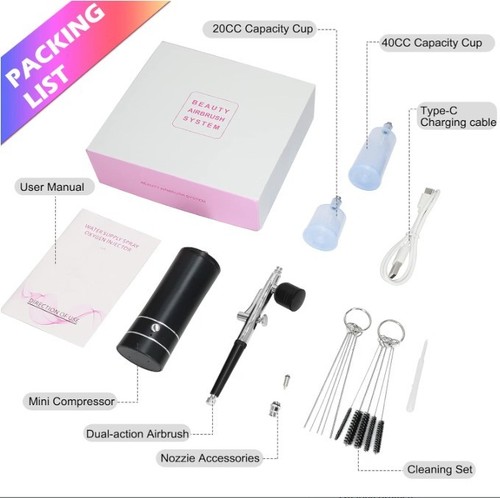 Cordless portable airbrush kit - portable,
