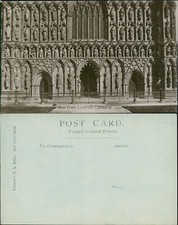 Lichfield Cathedral West Front Real Photo RP Valentines XL Series